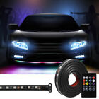  1 zestaw podświetlaczy samochodowych RGB LED Światło Taśma pojazdu Światło Multi tryby Under