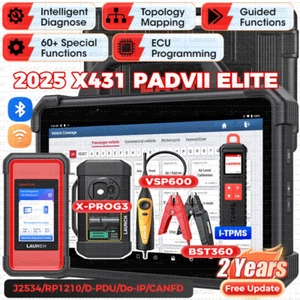 LAUNCH X431 PAD VII ELITE PAD 7 PRO Diagnostic Scanner Key Programming Coding - Picture 1 of 41