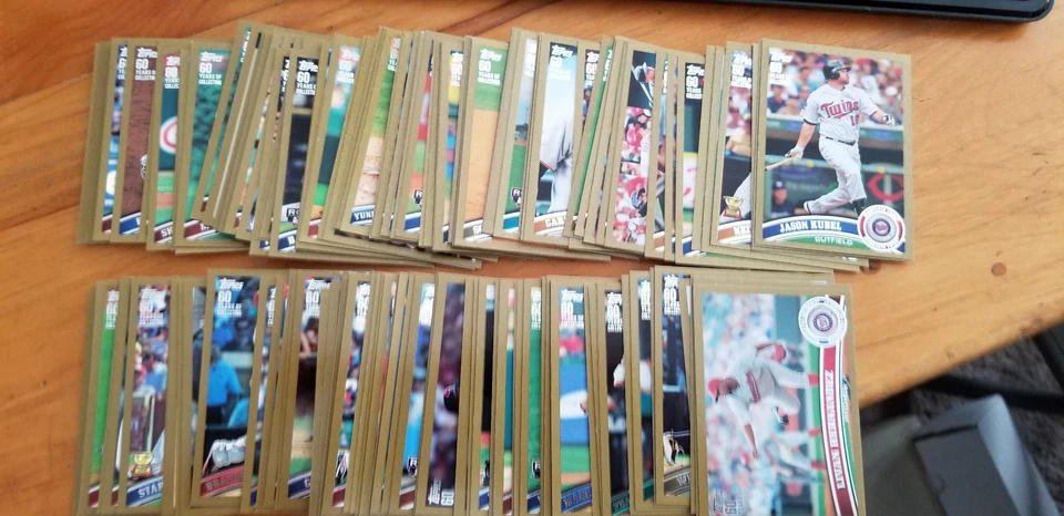 2011 Topps Gold baseball birthdate serial #'s/2011 see drop-down for yours! - Image 1 of 1