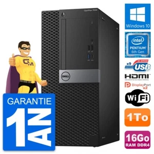 PC Tour Dell OptiPlex 7050 Intel G4400 RAM 16Go Disque 1To HDMI Windows 10 Wifi - Photo 1/7