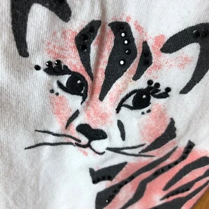 4 Piece Girls Mix & Match Graphic Tees Embellished Tiger Size 6-7 EUC - Picture 1 of 4