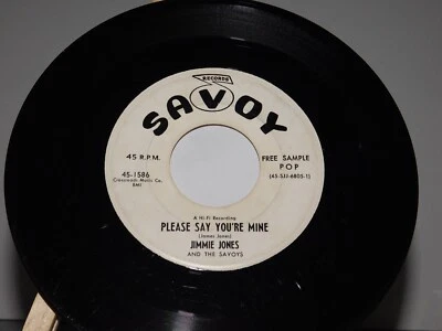 Jimmie Jones R&B 45 With All My Heart bw Please Say You're Mine Promo on Savoy - Image 1 of 3