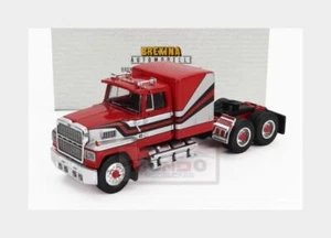 1:87 BREKINA PLAST Ford Usa 9000 Tractor Truck 3-Assi 1986 Red Silver BRE85875 M - Picture 1 of 2
