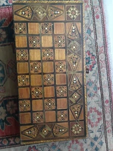 Antique Middle Eastern Syrian Backgammon - Picture 1 of 12