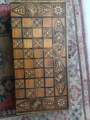 Antique Middle Eastern Syrian Backgammon - Image 1 of 4