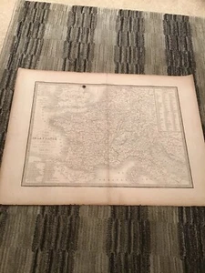 MAP OF FRANCE 1830 Executed by Lallemand, Comparing 1789 With 1815  21.5”x15.75” - Picture 1 of 12