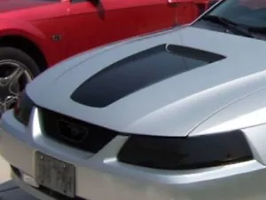 1999-2004 Ford Mustang Hood Scoop Stripe Vinyl Decal 2000 2001 2003 2004 Fits V6 - Foto 1 di 4