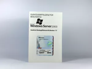 5 Zugriffslizenzen (Benutzer) für Windows 2003 Server, SB, deutsch, R18-01065 - Bild 1 von 1