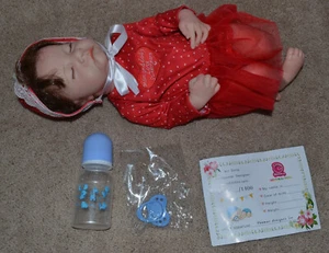 Muñeca Hoomai Realista Renacida Edición Limitada 1400 Niña - Conjunto Rojo Blanco - Imagen 1 de 6