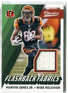 Camiseta deportiva 2017 Panini Classics Marvin Jones Jr Flashback Fabrics reliquia/399 Bengals - Imagen 1 de 1