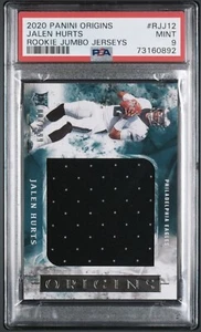 2020 Panini Origins Jalen Hurts Rookie Jumbo Jersey PSA 9!  /199 SBMVP!! - Bild 1 von 2