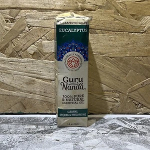 Guru Nanda 100% Pure & Natural Essential Oil, EUCALYPTUS. *OPEN DAMAGE BOX* - Picture 1 of 4