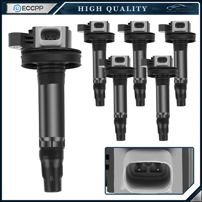 6 bobinas de encendido ECCPP para Ford Flex Taurus Lincoln MKS MKT V6 2010-2012 3,5 L Foto 1 de 4