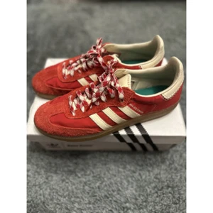 Adidas Wales Bonner Samba Sneakers US M 11.5 Shoes Red Used suede nylon # - Picture 1 of 8