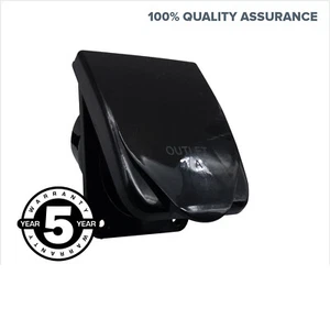 Caravan Outlet Black 10A AMP 240V Single Power Point Socket for, Power Boat, RV - Picture 1 of 6