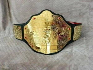 CINTURÓN CAMPEONATO WWE WORLD HEAVYWEIGHT BIG GOLD 2MM LATÓN TALLA ADULTO (RÉPLICA) - Imagen 1 de 3