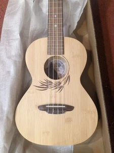 Luna UKE Bamboo Concert Tenor Ukulele Walnut/Mahogany Natural NEW Boxed - Picture 1 of 15