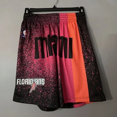 Miami Heat Floridians Mitchell & Ness Swingman Jersey Shorts Mens M ($85 MSRP) - Image 1 of 2