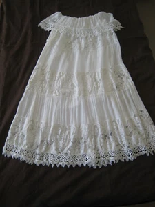 Spitzenkleid* Made in Italy* Gr.M* weiß* kaum getragen - Bild 1 von 5