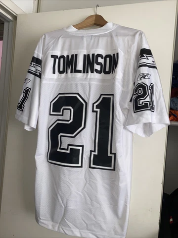 NFL San Diego CHARGERS Football TOMLINSON #21 REEBOK alternate sewn Jersey 2006 Cover