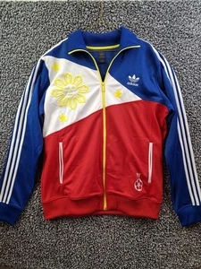 Philippines Track Jacket Mens XL Soccer Adidas Full Zip Flag Stars National Team - Picture 1 of 8