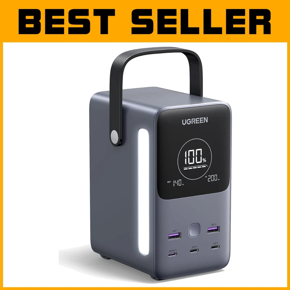 Cargador Portátil 300W 48.000mAh con Pantalla Inteligente y Luz SOS para Exterior Foto 1 de 4