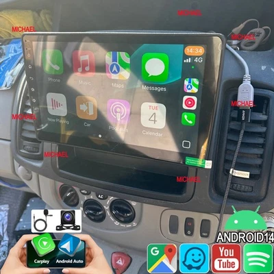 AUTOPARTS-CHYO 64G Car Radio For Vauxhall Vivaro A 2010-2014 Carplay Android14 GPS FM Head Unit