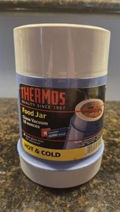 New Blue & Gray Vintage Hot/Cold Thermos Food Jar 10oz - Picture 1 of 8