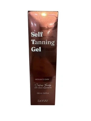 Zayuu  Self Tanning Gel 8.4 oz Medium To Dark Sunless Tanning NEW SEALED - Image 1 of 4