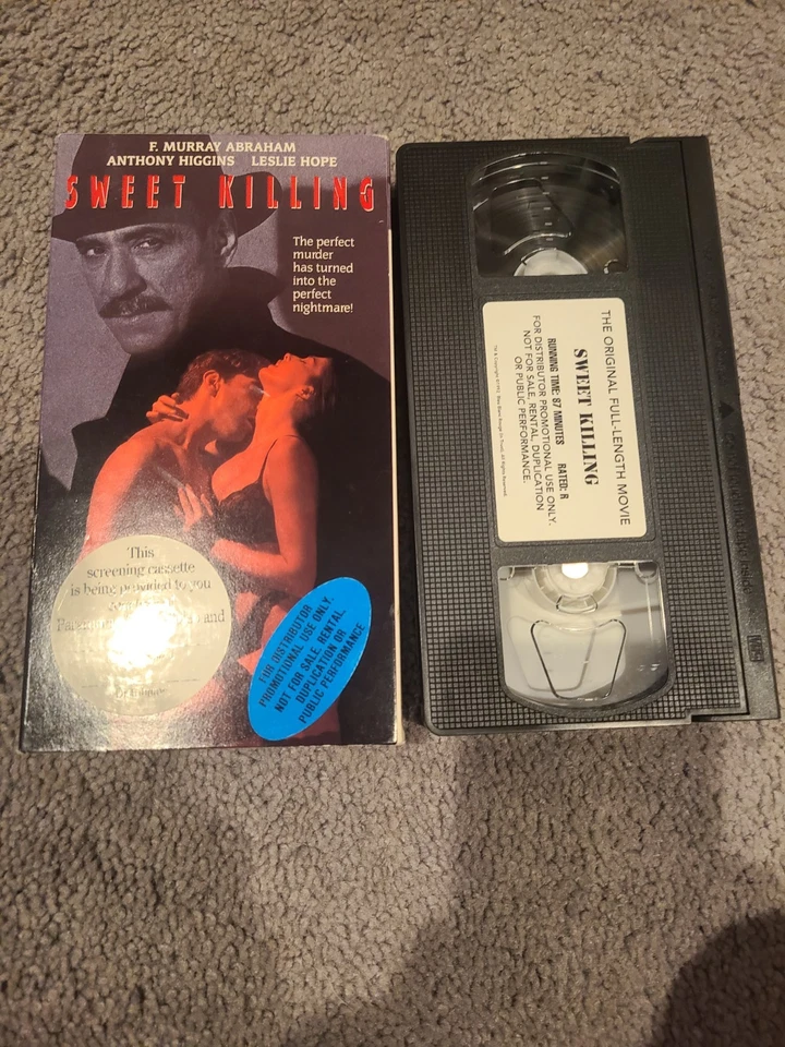 Sweet Killing 1993 Thriller VHS Promotional Screener Copy F Murray Abraham Eroti - Image 1 of 4