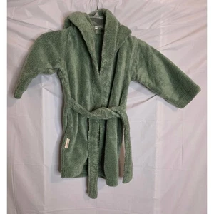 Natemia Hooded Coverup/Robe Boys/Girls 2-3 years Green Turkish Cotton - Picture 1 of 4