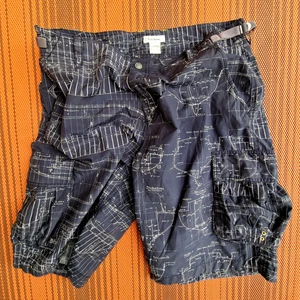 Paul Smith ' Blueprint Cargo Boardshorts ' Ship Plans Oversized Pockets XL *** - Picture 1 of 7