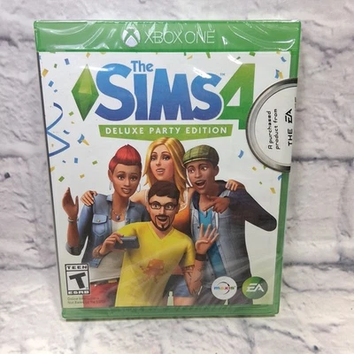 The Sims 4: Deluxe Party Edition (Microsoft Xbox One) Game New Sealed - Image 1 of 2