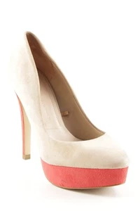 ZARA WOMAN Tacones altos Mujeres Tacones Talla EU 37 crema-rojo estilo fiesta - Imagen 1 de 5