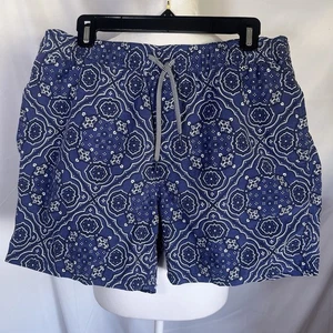 Reyn Spooner Men's 6" Swim Trunks, Kaimana Bandana-Twilight Blue Size Medium - Picture 1 of 6