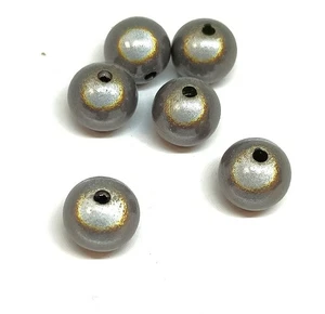 3D Silver Round Acrylic Miracle Beads in various sizes DIY Jewellery Making - Picture 1 of 6