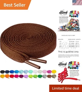 Stylische 27 Farben flache Schnürsenkel in 5/16" Breite - perfekt für jede Schuhlänge - Bild 1 von 6