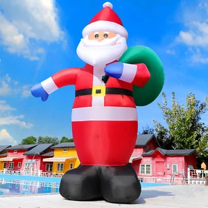12 Feet Giant Christmas Inflatable Santa Claus Blow Up Santa Claus Party Decor - Picture 1 of 7
