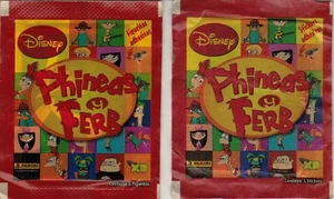 Brazil version 2011 Panini Disney Phineas and Ferb Sticker Pack  - Picture 1 of 2