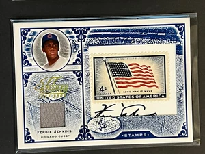 2005 Leaf Century Collection HOF Fergie Jenkins Auto Stamp Game Used Pant #d /37 - Picture 1 of 2