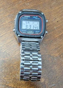 VTG Men's Casio Digital Diver Watch Alarm Chrono RARE DW-1500 new battery runs - Picture 1 of 3