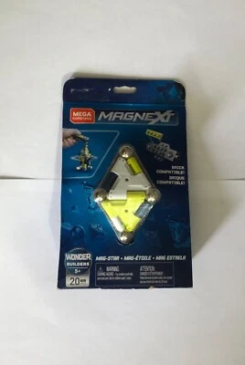 2019 Mega Brands Mega Construx Magnext "Mag-Star" Wonder Builders 20 pcs GFF22 - Image 1 of 2
