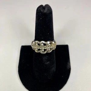 Vintage filigraner silberfarbener Avon verstellbarer Ring Größe 4,5-6 - Bild 1 von 2
