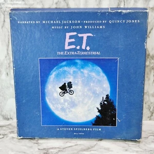 E.T. Soundtrack Vinyl LP Record Box Set Michael Jackson Poster Booklet 1982 VTG - Picture 1 of 21