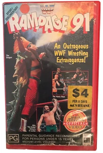 Rampage 91 WWF Wrestling VHS Big Box Ex-Rental - Picture 1 of 4