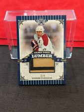 2021-22 Leaf Lumber Game Used Lumber Pewter /4 Pierre Turgeon #GUL-PT1 HOF