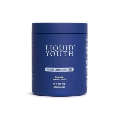 Polvo de péptidos de colágeno LIQUID YOUTH para mujeres y hombres - Tipo I y III Premium... Foto 1 de 4