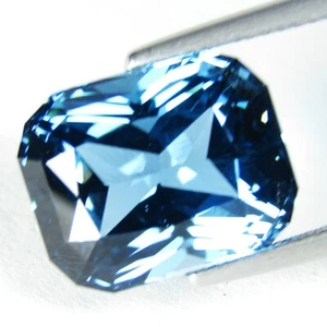 12.60Cts Genuine 100% Natural London Blue Topaz Fancy Radiant Cut Loose Gem VDO - Picture 1 of 3