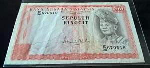 3rd Series Malaysia Ringgit $10 VF Condition  - Picture 1 of 2