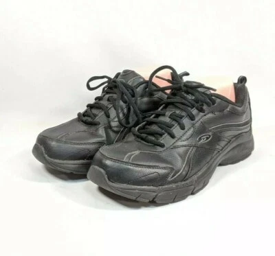 Dr Scholl's Walking Shoes Women's Size 9.5 Med Black Leather Lightweight - Image 1 of 4
